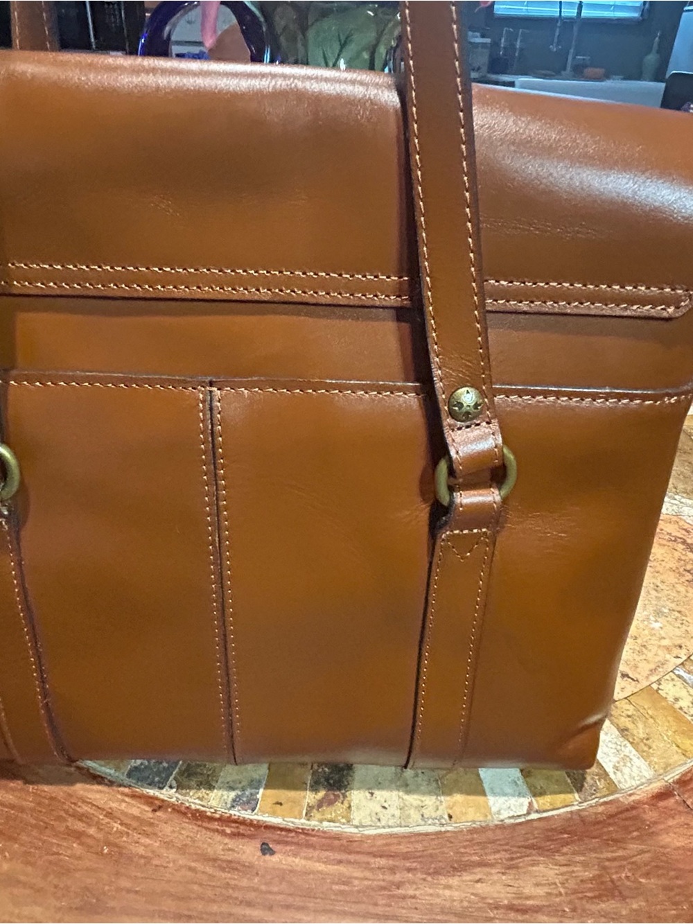 Patricia Nash Amersham
Messenger Bag in Heritage Tan leather New No Tags Learher - Picture 5 of 15